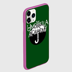 Чехол iPhone 11 Pro матовый Umbrella academy, цвет: 3D-фиолетовый — фото 2