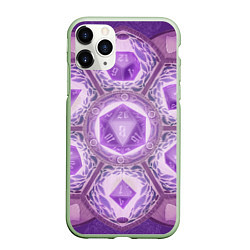 Чехол iPhone 11 Pro матовый DnD Dices: Lavander, цвет: 3D-салатовый