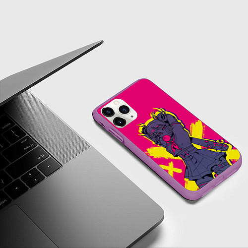 Чехол iPhone 11 Pro матовый Toga / 3D-Фиолетовый – фото 3