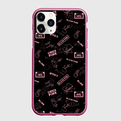 Чехол iPhone 11 Pro матовый BLACKPINK, цвет: 3D-малиновый