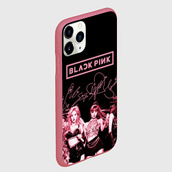 Чехол iPhone 11 Pro матовый BLACKPINK, цвет: 3D-малиновый — фото 2