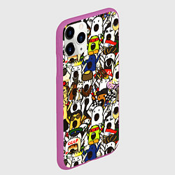 Чехол iPhone 11 Pro матовый НИЧОСИ, цвет: 3D-фиолетовый — фото 2