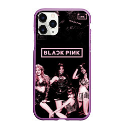 Чехол iPhone 11 Pro матовый BLACKPINK, цвет: 3D-фиолетовый