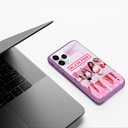 Чехол iPhone 11 Pro матовый BLACKPINK, цвет: 3D-фиолетовый — фото 2