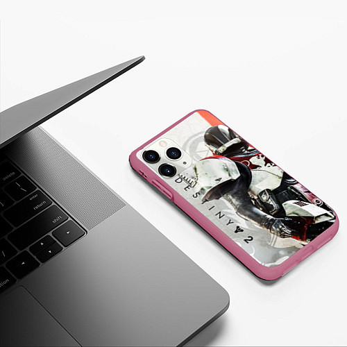 Чехол iPhone 11 Pro матовый DESTINY, TITAN / 3D-Малиновый – фото 3