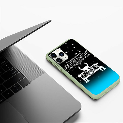 Чехол iPhone 11 Pro матовый HOLLOW KNIGHT / 3D-Салатовый – фото 3