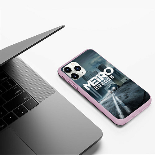 Чехол iPhone 11 Pro матовый Metro Exodus / 3D-Розовый – фото 3