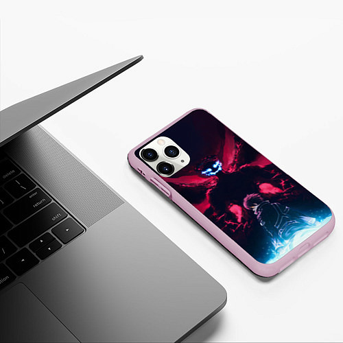 Чехол iPhone 11 Pro матовый Kirito / 3D-Розовый – фото 3
