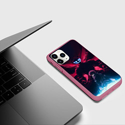 Чехол iPhone 11 Pro матовый Kirito, цвет: 3D-малиновый — фото 2