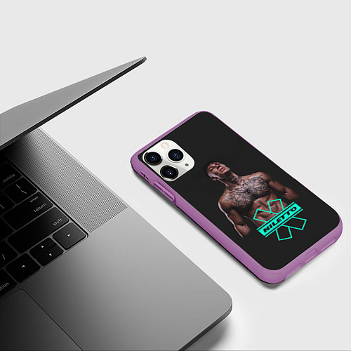 Чехол iPhone 11 Pro матовый NILETTO / 3D-Фиолетовый – фото 3