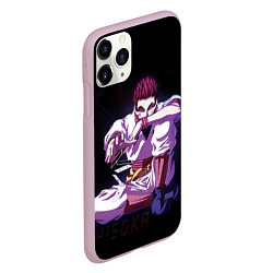 Чехол iPhone 11 Pro матовый Хисока, цвет: 3D-розовый — фото 2