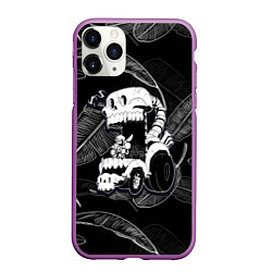Чехол iPhone 11 Pro матовый Undertale, цвет: 3D-фиолетовый