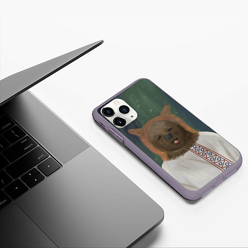 Чехол iPhone 11 Pro матовый Ужас советских детей / 3D-Серый – фото 3