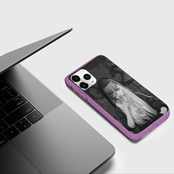 Чехол iPhone 11 Pro матовый Zero Two, цвет: 3D-фиолетовый — фото 2