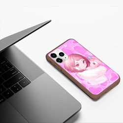 Чехол iPhone 11 Pro матовый Урарака Очако, цвет: 3D-коричневый — фото 2