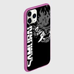 Чехол iPhone 11 Pro матовый SAMURAI 2077, цвет: 3D-фиолетовый — фото 2