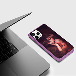 Чехол iPhone 11 Pro матовый Альбедо, цвет: 3D-фиолетовый — фото 2