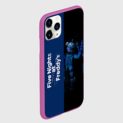Чехол iPhone 11 Pro матовый Five Nights At Freddy, цвет: 3D-фиолетовый — фото 2