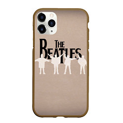 Чехол iPhone 11 Pro матовый The Beatles, цвет: 3D-коричневый