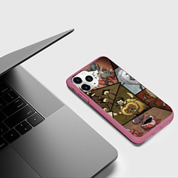 Чехол iPhone 11 Pro матовый Dont Starve, цвет: 3D-малиновый — фото 2