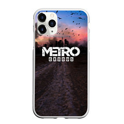 Чехол iPhone 11 Pro матовый Metro Exodus, цвет: 3D-белый