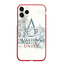 Чехол iPhone 11 Pro матовый Assassin’s Creed Unity, цвет: 3D-красный