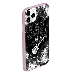 Чехол iPhone 11 Pro матовый The Beatles, цвет: 3D-розовый — фото 2