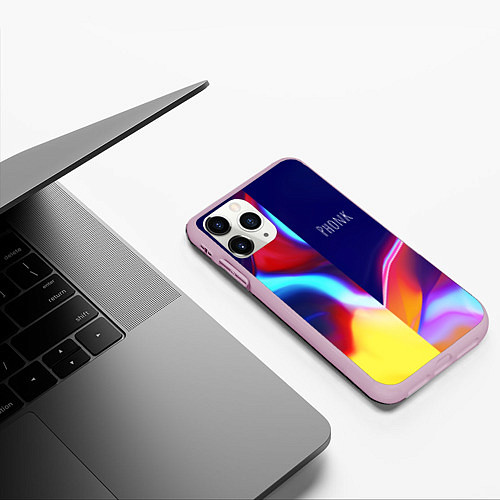 Чехол iPhone 11 Pro матовый Phonk Neon / 3D-Розовый – фото 3