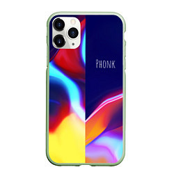 Чехол iPhone 11 Pro матовый Phonk Neon, цвет: 3D-салатовый