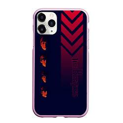 Чехол iPhone 11 Pro матовый The Beatles, цвет: 3D-розовый