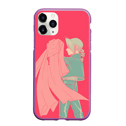 Чехол iPhone 11 Pro матовый Стальной Алхимик, цвет: 3D-фиолетовый