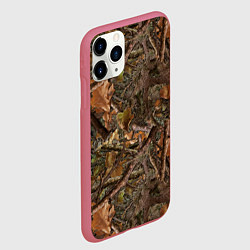 Чехол iPhone 11 Pro матовый Охотничий камуфляж, цвет: 3D-малиновый — фото 2