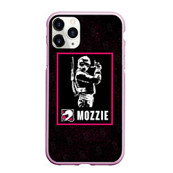 Чехол iPhone 11 Pro матовый Mozzie, цвет: 3D-розовый