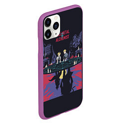Чехол iPhone 11 Pro матовый Стальной Алхимик, цвет: 3D-фиолетовый — фото 2