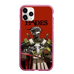 Чехол iPhone 11 Pro матовый Hades - Арес, цвет: 3D-малиновый