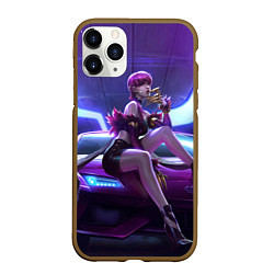 Чехол iPhone 11 Pro матовый KDA Evelyn, цвет: 3D-коричневый