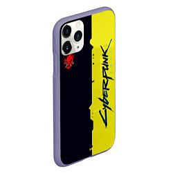 Чехол iPhone 11 Pro матовый Cyberpunk 2077 samurai, цвет: 3D-серый — фото 2