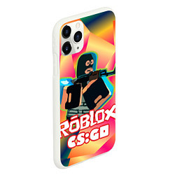 Чехол iPhone 11 Pro матовый CS:GO Roblox, цвет: 3D-белый — фото 2