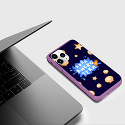 Чехол iPhone 11 Pro матовый АкваДискоТека, цвет: 3D-фиолетовый — фото 2