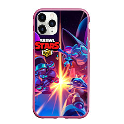 Чехол iPhone 11 Pro матовый StarrForce, цвет: 3D-малиновый