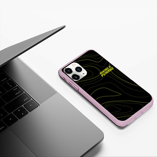 Чехол iPhone 11 Pro матовый Ninjas In Pyjamas / 3D-Розовый – фото 3