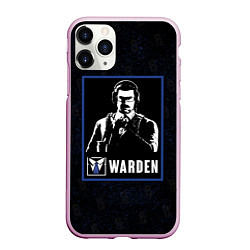 Чехол iPhone 11 Pro матовый Warden, цвет: 3D-розовый