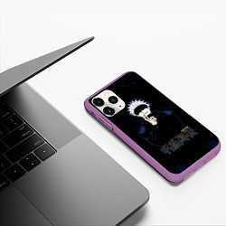 Чехол iPhone 11 Pro матовый Jujutsu Kaisen - Satoru Gojou, цвет: 3D-фиолетовый — фото 2