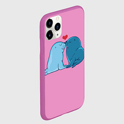 Чехол iPhone 11 Pro матовый Любовь, цвет: 3D-фиолетовый — фото 2