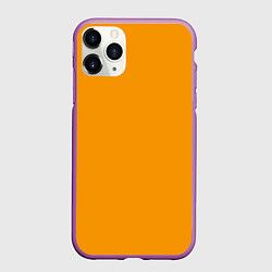 Чехол iPhone 11 Pro матовый Цвет Шафран без рисунка, цвет: 3D-фиолетовый