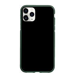 Чехол iPhone 11 Pro матовый ЧЁРНАЯ МАСКА, цвет: 3D-темно-зеленый