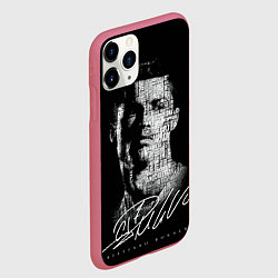 Чехол iPhone 11 Pro матовый Кристиано Рональдо автограф, цвет: 3D-малиновый — фото 2