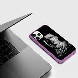 Чехол iPhone 11 Pro матовый Кристиано Рональдо автограф, цвет: 3D-фиолетовый — фото 2
