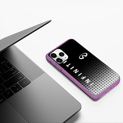 Чехол iPhone 11 Pro матовый Infiniti, цвет: 3D-фиолетовый — фото 2