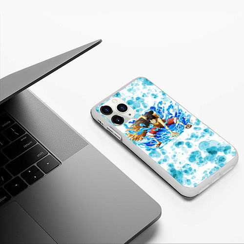 Чехол iPhone 11 Pro матовый One piece / 3D-Белый – фото 3